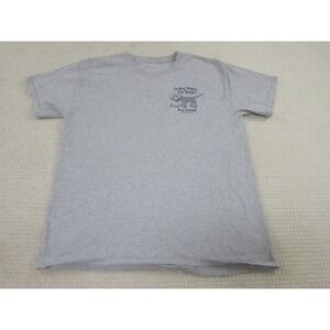 Mens Shirt Medium Gray Graphic Print In Dog Years I'm‎ Dead Short Sleeve